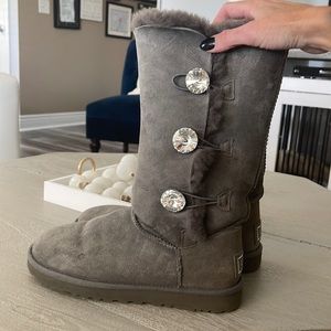 UGG Bailey Triple Crystal Boots. Size 8
